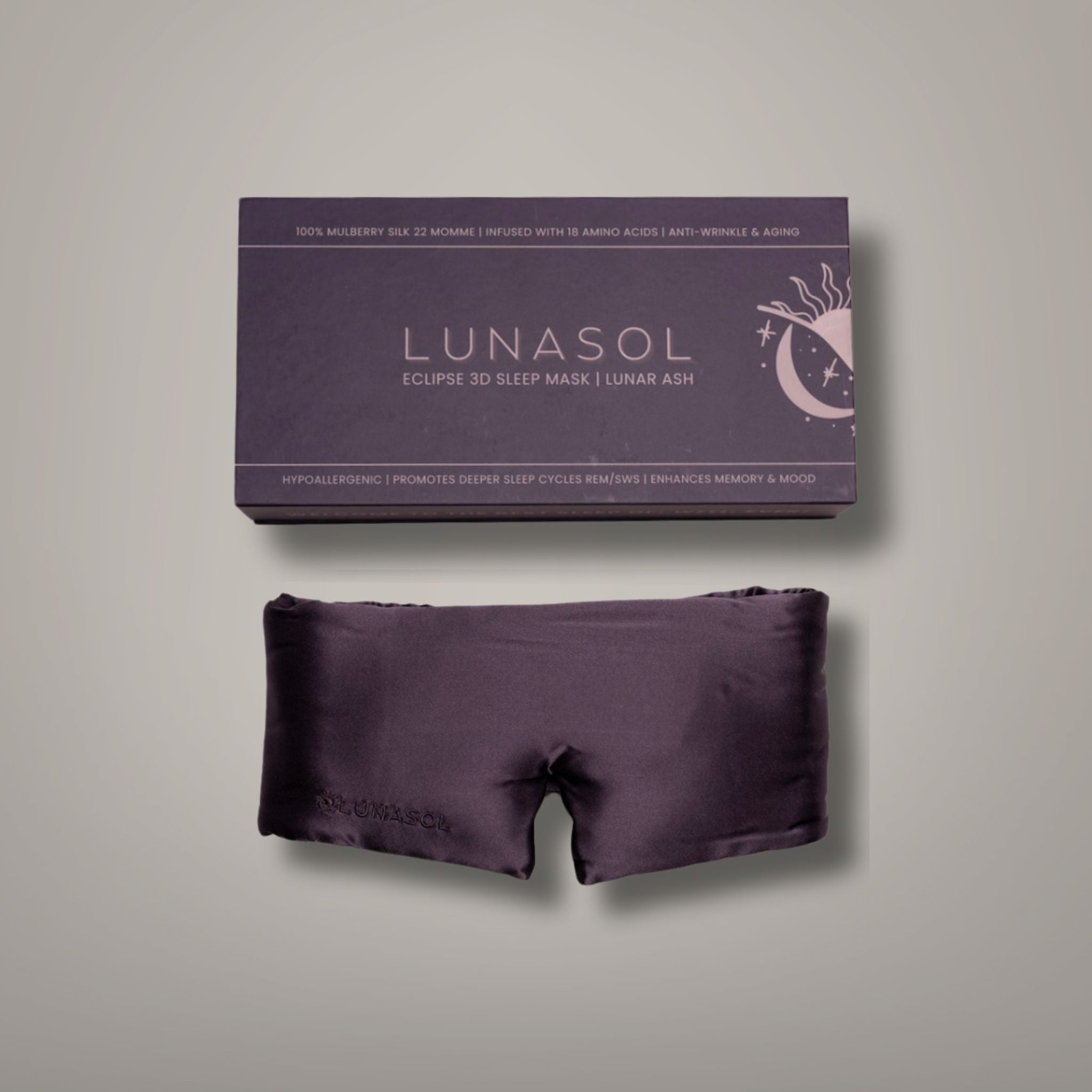 Eclipse 3D Sleep Mask | Lunar Ash